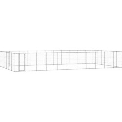 M² Chenil Extérieur Cage Enclos Parc Animaux Chien Extérieur Acier Galvanisé 79,86 02