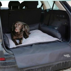 NC Lit De Voiture Pour Chiens 95x75x16 Cm Gris Et Noir 80584 Kerbl