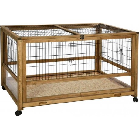 NC Cage De Petits Animaux Pour Espace Intérieur 116x75x70 Cm Bois Kerbl