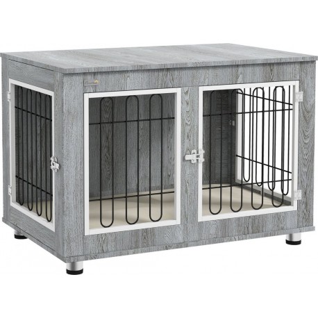 NC Cage Pour Chien Sur Pied Style Contemporain Avec Coussin