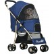 Poussette Buggy Pliable Pour Chien Rangement Laisses Coussin Inclus Bleu