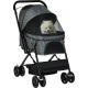 NC Poussette Buggy Pliable Chien Chat Panier Et Sac De Rangement