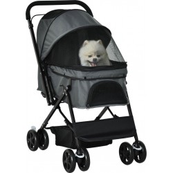 NC Poussette Buggy Pliable Chien Chat Panier Et Sac De Rangement