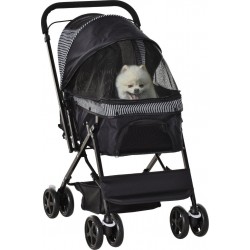 NC Poussette Buggy Pliable Chien Chat Panier Et Sac De Rangement