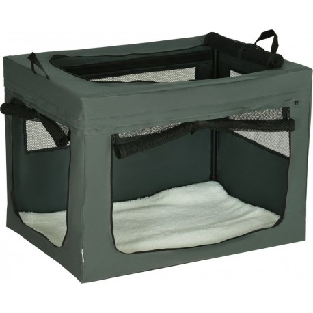 NC Sac De Transport Pliable Pour Chien Chat Acier Polyester Gris