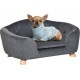 NC Lit Canapé Chien Chat Design Scandinave Avec Coussin Gris