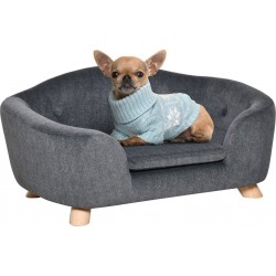 NC Lit Canapé Chien Chat Design Scandinave Avec Coussin Gris