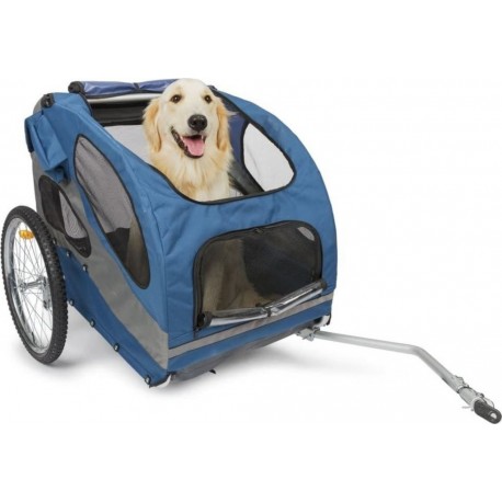 Remorque De Vélo Pour Chien Happy RideL Bleu Petsafe