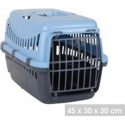 NC Cage De Transport Gipsy Pour Chien Bleu Et Gris Anthracite