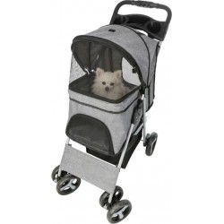 NC Poussette Pliable Pour Animaux De Compagnie Gris Trixie