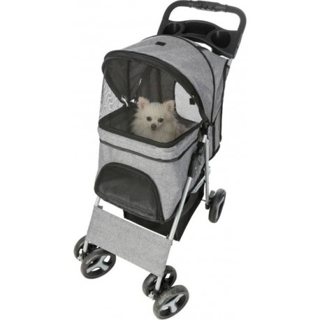 NC Poussette Pliable Pour Animaux De Compagnie Gris Trixie