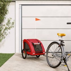 NC Remorque De Vélo Pour Animaux De Compagnie Rouge Vidaxl