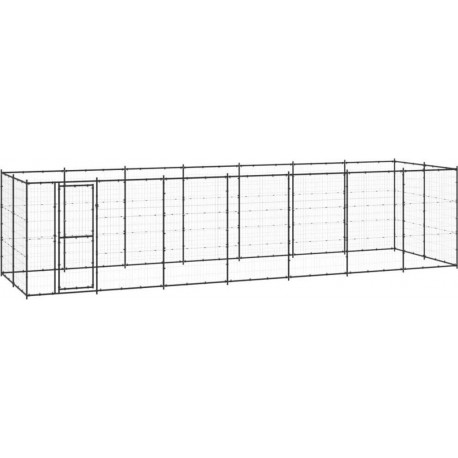 M² Chenil Extérieur Acier 16,94 Vidaxl