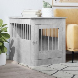 NC Meuble De Cage Pour Chiens Gris Béton 64,5x80x71 Cm Vidaxl