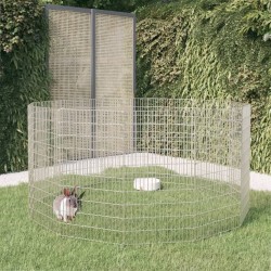 Enclos D'animaux En Liberté 12 Panneaux 54x100 Cm Fer Galvanisé Vidaxl