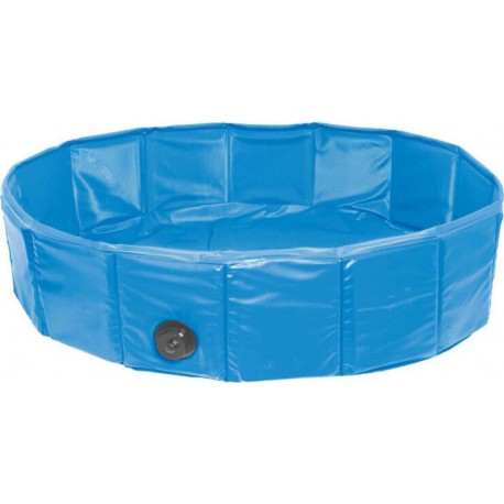 NC Piscine Ø 80 X 20 Cm Doggy Splash Bleu Pour Chien Flamingo