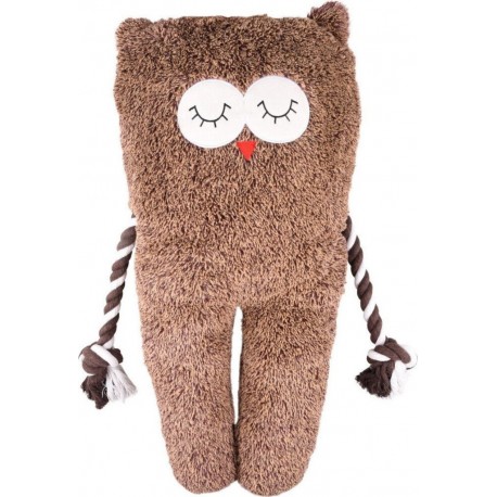 NC Peluche Xl Hibou Bonny Brun Longueur 65 Cm Jouet Pour Chien Flamingo