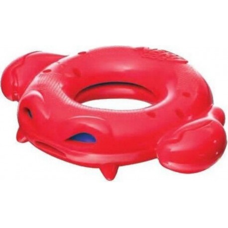 NC Nerfdog Anneau De Crabe Soaker Rouge Pour Chien