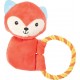 NC Peluche Maxou Corde 18 Cm Orange Jouet Pour Chiots Zolux