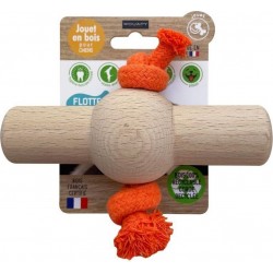 NC Jouet Pour Chien En Bois Avec Corde Ovni T14 Cm