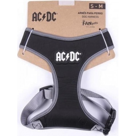 NC Harnais Pour Chien Acdc Noir Xs/s