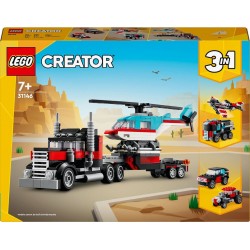 LEGO 31146 Creator Le Camion Remorque avec Hélicoptère