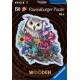 RAVENSBURGER Puzzle en bois 150 pièces Hibou floral le jeu