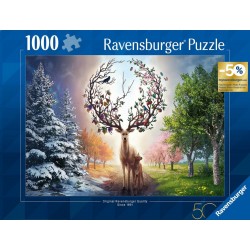 RAVENSBURGER Puzzle 1000 pièces Cerf Fantastique, Edition 50 ans la boîte