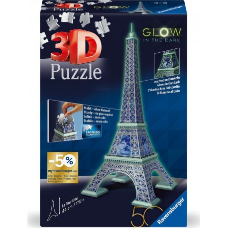 RAVENSBURGER Puzzle 3D Edition 50 ans Tour Eiffel 216 pièces la boîte