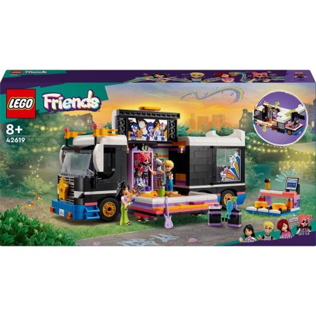 LEGO 42619 Friends Le Tourbus de la Star de la Pop