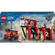 LEGO 60414 City La Caserne et le Camion de Pompiers