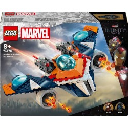 LEGO 76278 Marvel Le Vaisseau Spatial de Rocket contre Ronan