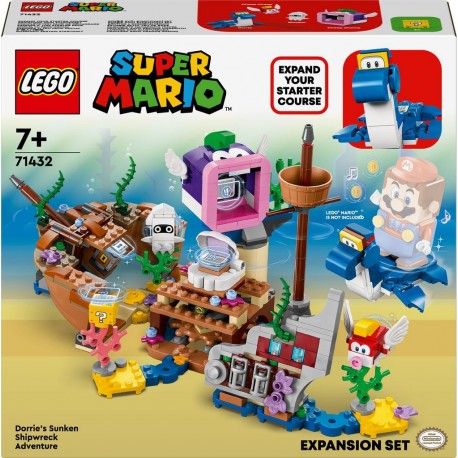 LEGO 71432 Super Mario Ensemble d'Extension Aventure dans l'Épave Engloutie avec Dorrie