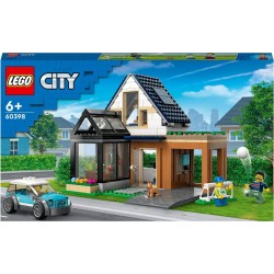 LEGO 60398 City La Maison Familiale et la Voiture Électrique