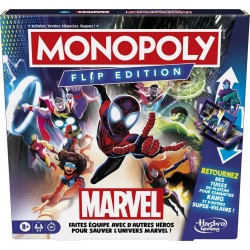 HASBRO Jeu de société Monopoly Flip Marvel