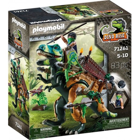 PLAYMOBIL Tyrannosaure et soldat