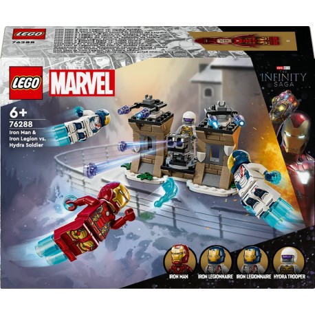 LEGO 76288 Marvel Iron Man et l’Iron Legion contre le soldat de l’Hydra