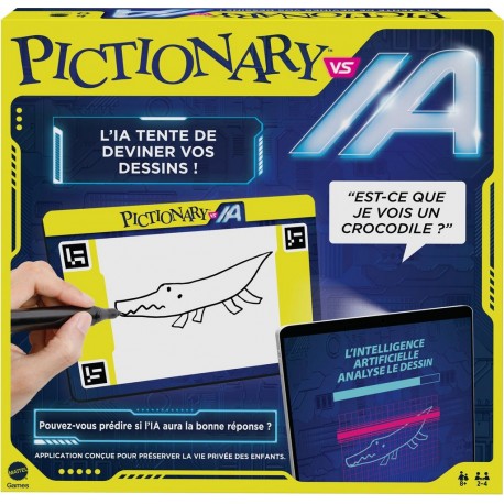 IA MATTEL GAMES Jeu de société Pictionary vs la boîte