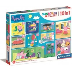 Peppa Pig Supercolor 10 In 1 (10 Puzzle (18-60 Teile))