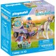 PLAYMOBIL Jeux d'imitation Enfants avec calèche et poney