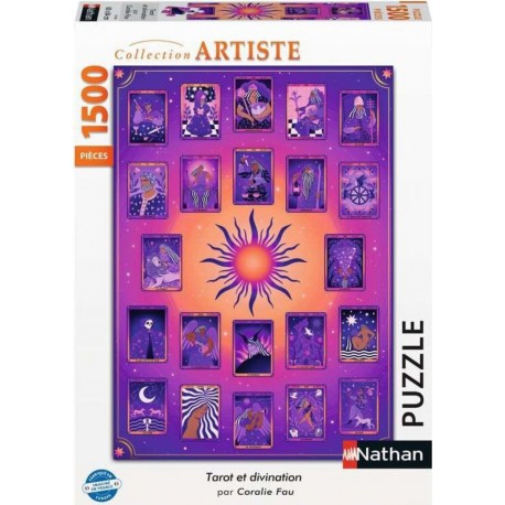 Nathan Puzzle 1500 P Tarot Et Divination / Coralie Fau