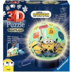 Ravensburger Puzzle 3d Rond 72 P Illuminé Minions 2