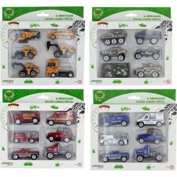 NC Jouet Coffret 6 Vehicules Metal