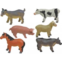 NC Figurine mini animaux de la ferme modèle aléatoire la figurine