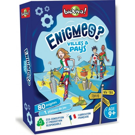 NC Jeu Educatif Enigmes Villes & Pays