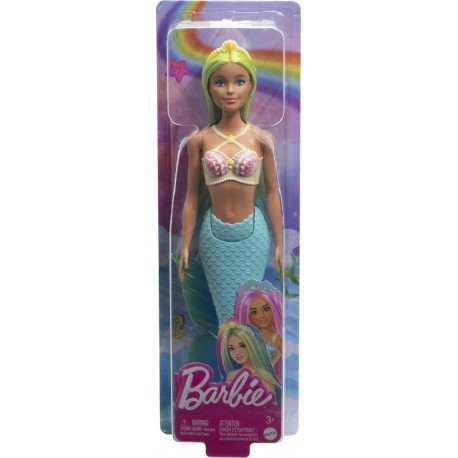 NC Poupée Barbie Sirene Bleu