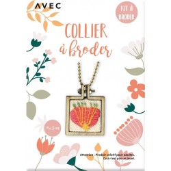 NC Coffret broderie collier fleurs le coffret