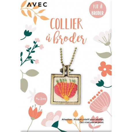 NC Coffret broderie collier fleurs le coffret