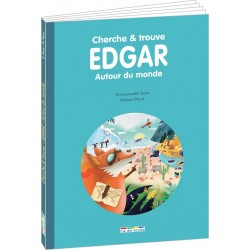 NC Livre Cherche & trouve Edgar, autour du monde de Emmanuelle Gras et Marion Péret