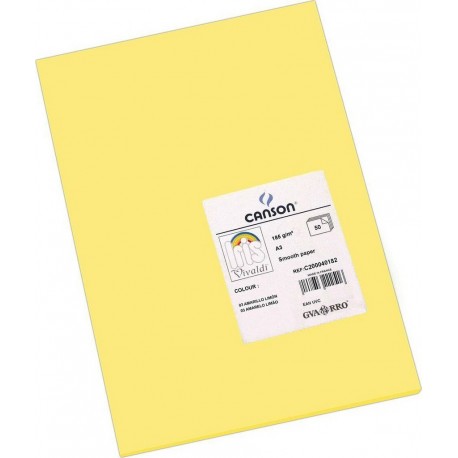 NC Papiers Carton Iris Lemon 29,7 X 42 Cm Jaune 185g (50 Unités)